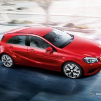 Mercedes A-klasse: справа сбоку сверху